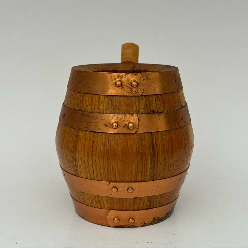 Vintage Wooden Beer Mug